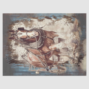Papier Mousseline Découpage du cheval