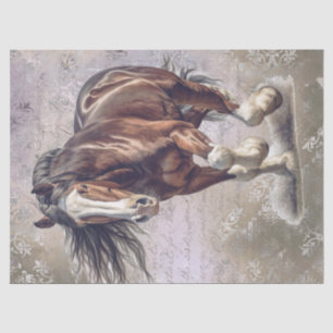 Papier Mousseline Découpage du cheval