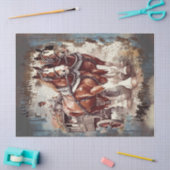 Papier Mousseline Découpage du cheval (Artisanat)