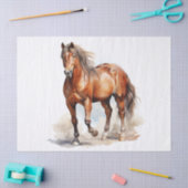 Papier Mousseline Découpage du cheval (Artisanat)