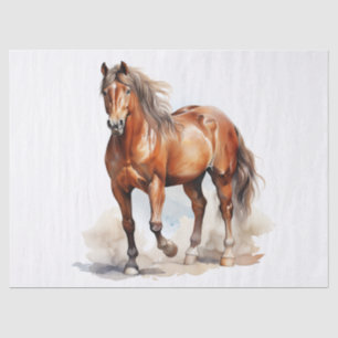 Papier Mousseline Découpage du cheval