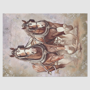 Papier Mousseline Découpage du cheval