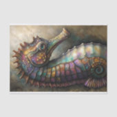 Papier Mousseline Découpage du cheval de mer Iridescente (Recto)