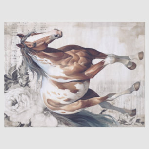 Papier Mousseline Découpage du cheval de peinture américain