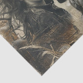 Papier Mousseline Découpage du cheval et de la fille retenus de l'Ou (Détail)