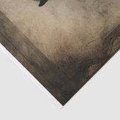 Papier Mousseline Découpage du cheval noir (Détail)