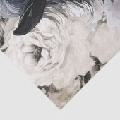 Papier Mousseline Découpage du cheval noir (Détail)