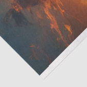 Papier Mousseline Découpage du coucher de soleil pour une femme sure (Détail)