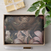 Papier Mousseline Découpage du crâne texturé floral (Cadeau)