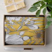 Papier Mousseline Découpage du Fleur sauvage Boho de marguerite blan (Cadeau)