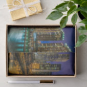 Papier Mousseline Découpage du fleuve Chicago Illinois (Cadeau)