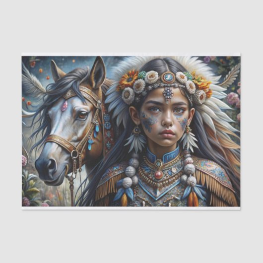 Papier Mousseline Découpage du guerrier de l'esprit (Recto)