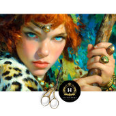 Papier Mousseline Découpage du guerrier tribal de Fierce