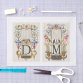 Papier Mousseline Découpage du jardin de calligraphie florale (Artisanat)