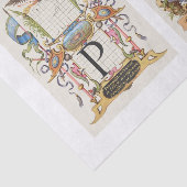 Papier Mousseline Découpage du jardin de calligraphie florale (Détail)