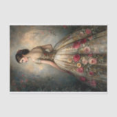 Papier Mousseline Découpage du jardin rose (Recto)