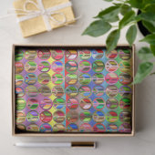 Papier Mousseline Découpage du Motif de la Cravate hippie (Cadeau)