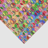 Papier Mousseline Découpage du Motif de la Cravate hippie (Détail)