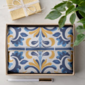 Papier Mousseline Découpage du motif de tuiles espagnoles mignonnes (Cadeau)