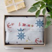 Papier Mousseline Découpage du Motif nautique (Cadeau)