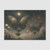 Papier Mousseline Découpage du navire papillon Lune (Recto)