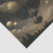 Papier Mousseline Découpage du navire papillon Lune (Détail)