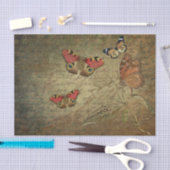 Papier Mousseline Découpage du papillon de Grunge (Artisanat)