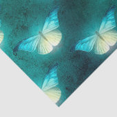 Papier Mousseline Découpage du papillon vert brillant (Détail)