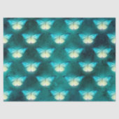 Papier Mousseline Découpage du papillon vert brillant (Recto)