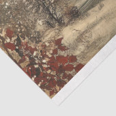 Papier Mousseline Découpage du paysage de Noël victorien Imprimer (Détail)