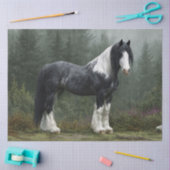 Papier Mousseline Découpage du paysage du cheval (Artisanat)