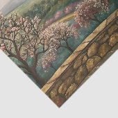 Papier Mousseline Découpage du paysage du printemps toscan (Détail)