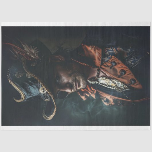 Papier Mousseline Découpage du pirate Charisma du capitaine robuste (Recto)