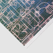 Papier Mousseline Découpage du plan directeur de l'ingénieur technol (Détail)