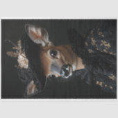 Papier Mousseline Découpage du portrait de cerfs de Victoria (Recto)