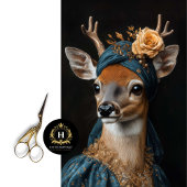 Papier Mousseline Découpage du portrait de cerfs de Victoria