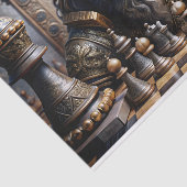 Papier Mousseline Découpage du portrait d'échecs King (Détail)