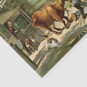 Papier Mousseline Découpage du poulet de printemps (Détail)