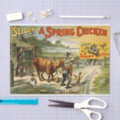 Papier Mousseline Découpage du poulet de printemps (Artisanat)