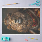 Papier Mousseline Découpage du roi Lion africain (Artisanat)