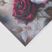 Papier Mousseline Découpage du Rose royal Romance (Détail)