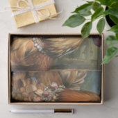 Papier Mousseline Découpage du Tea Party des coqs et pousses (Cadeau)