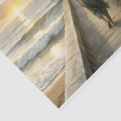 Papier Mousseline Découpage du trajet Ocean Sunset (Détail)