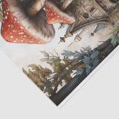 Papier Mousseline Découpage du village de champignons de fées Hallow (Détail)