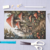 Papier Mousseline Découpage du village de champignons de fées Hallow (Artisanat)