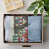 Papier Mousseline Découpage du village de Noël (Cadeau)