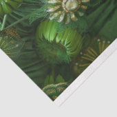 Papier Mousseline Découpage d'une femme afro-américaine verte (Détail)