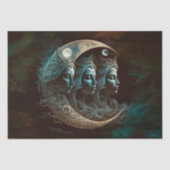 Papier Mousseline Découpage d'une triple déesse (Recto)