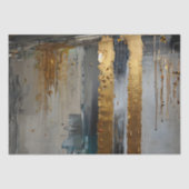 Papier Mousseline Découpage Élégance moderne Or Abstrait (Recto)