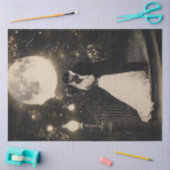 Papier Mousseline Découpage Élégante Couple Danser au clair de lune (Artisanat)